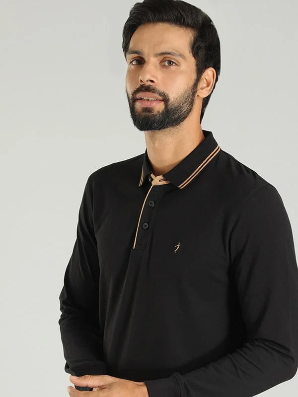 Men's Shirts with Antimicrobial TreatmentMen Solid Polo T-Shirt