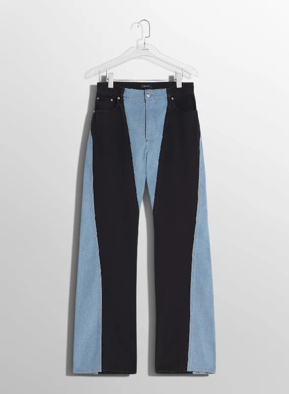 Men's Ripstop Travel Shortsblue bi-color straight leg jeans