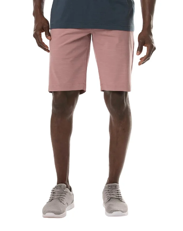 Men's Elastic-Waisted Loungewear ShortsMen's On A Boat Short In Heather Ruby Wine
