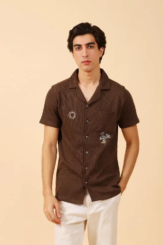 Men's Shirts for CampingRESORT COLLAR BUTTON DOWN BOX FIT POLO
