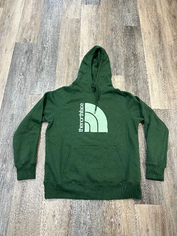 Men's Hoodies with Adjustable SleevesSweatshirt Hoodie By The North Face In Green, Size: L Men's Hoodies with Adjustable SleevesSweatshirt Hoodie By The North Face In Green, Size: L