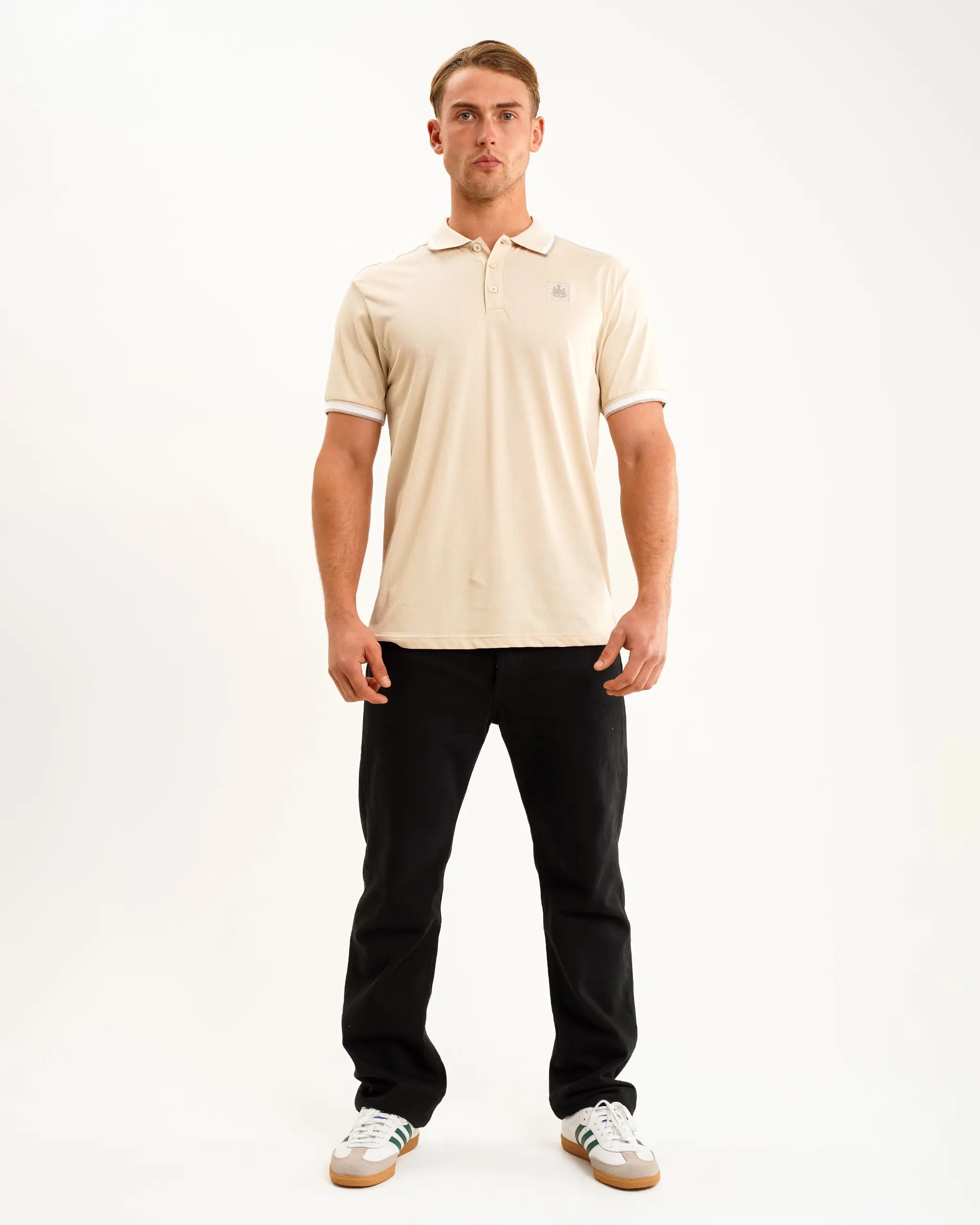 Durable Men's Work ShirtsNewcastle United Men's Oat Tipped Polo Shirt