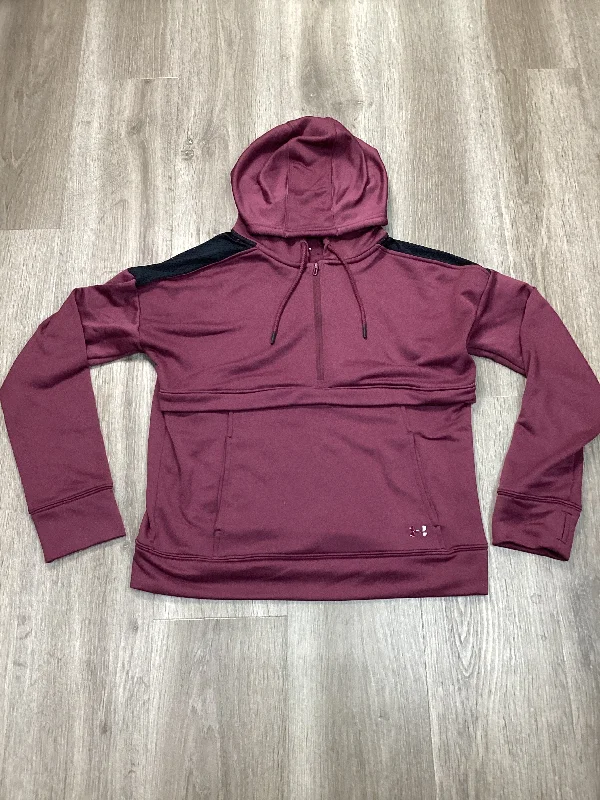 Men's Hoodies with Hidden Pockets for PhonesAthletic Sweatshirt Hoodie By Under Armour In Maroon, Size: M Men's Hoodies with Hidden Pockets for PhonesAthletic Sweatshirt Hoodie By Under Armour In Maroon, Size: M