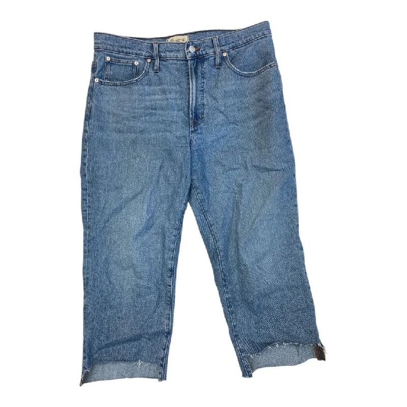 Wide-Leg Men's JeansJeans Straight By Madewell In Blue Denim, Size:12P