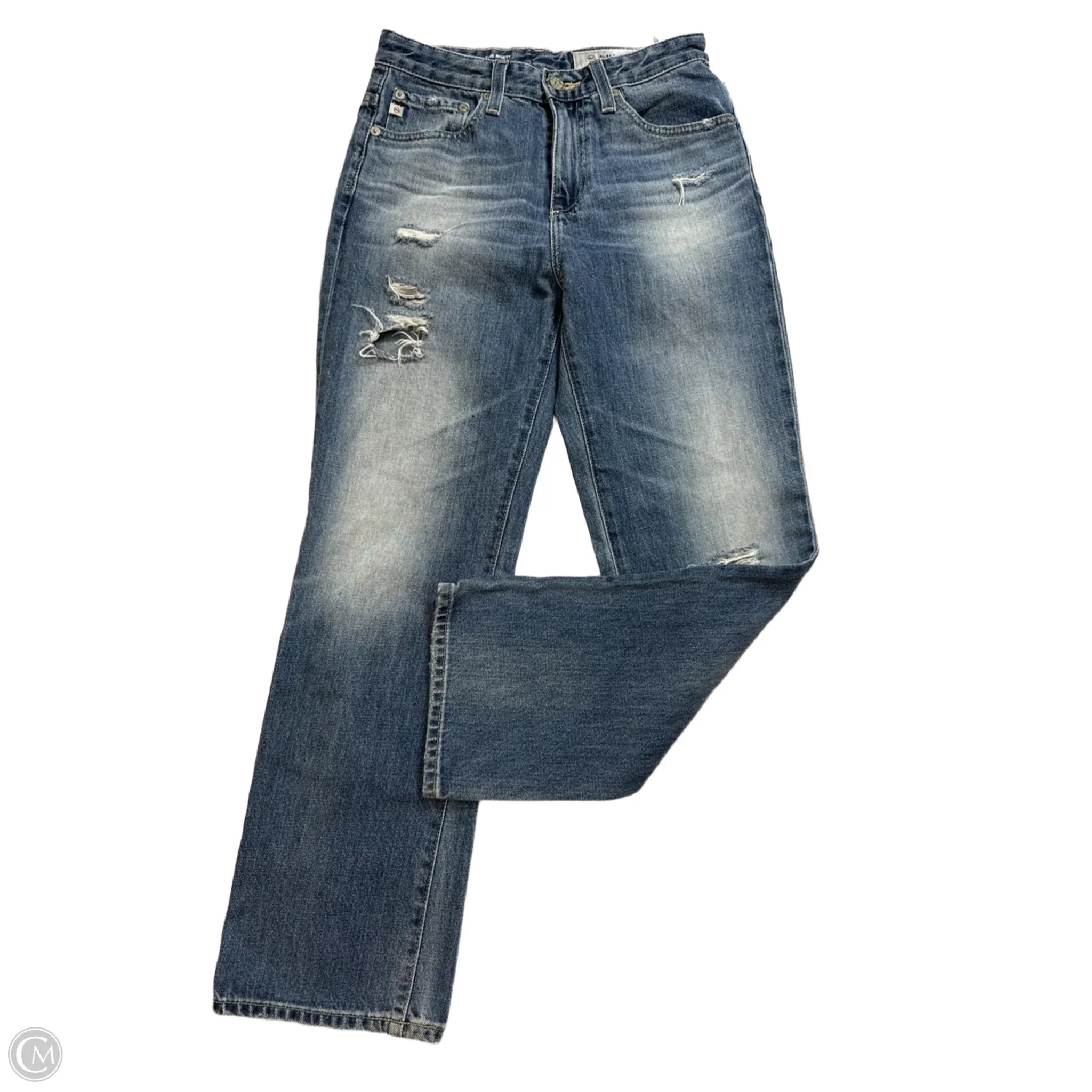 Flexible Stretch Men's JeansJeans Straight By Adriano Goldschmied In Blue Denim, Size: 0