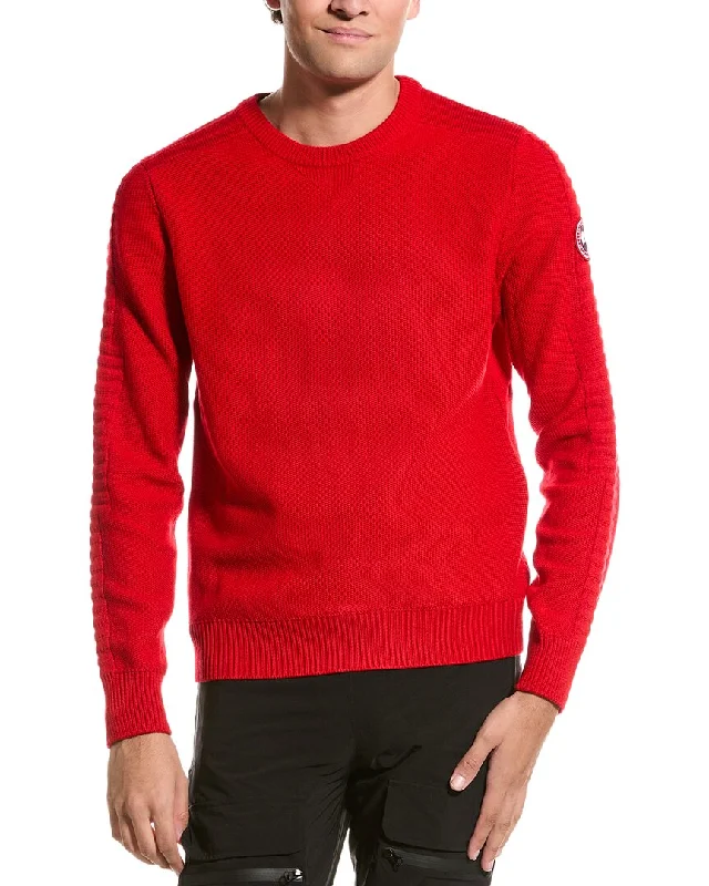 Men's Sweaters with Pockets and ZippersCanada Goose Paterson Wool Crewneck Sweater