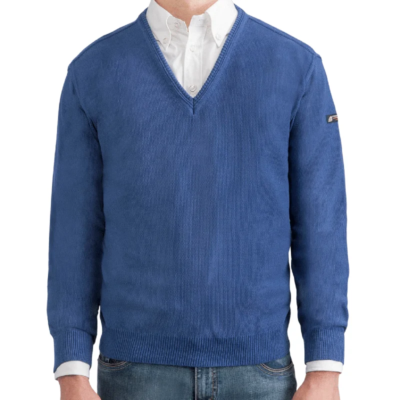 Men's Sweaters with Skinny FitsGreen Coast Italian Sweater 403 Mare (Medium Blue) Col. #83