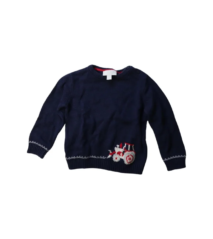 Men's Sweaters with Patch PocketsThe Little White Company Sweatshirt 18-24M