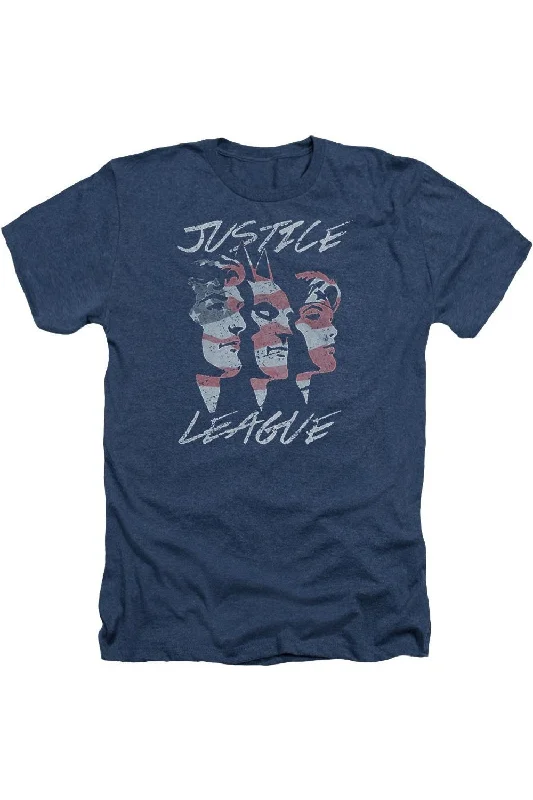 Men's Shirts with Bow TiesJustice League of America Justice For America Adult Heather Tee / T-Shirt Men's Shirts with Bow TiesJustice League of America Justice For America Adult Heather Tee / T-Shirt