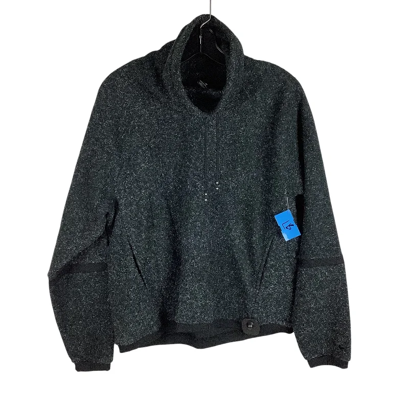 Men's Hoodies with DrawstringsAthletic Sweatshirt Collar By Nike In Grey, Size: M