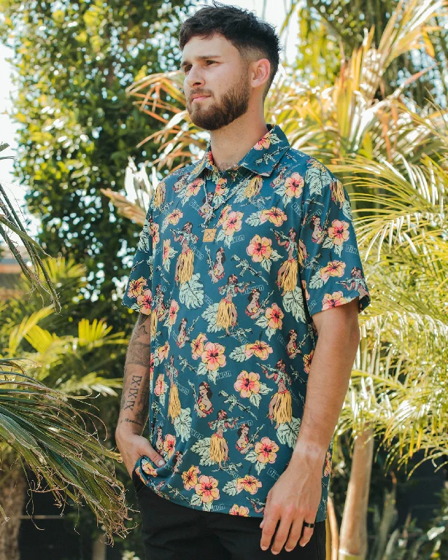Men's Shirts for Outdoor ActivitiesAloha Arms Party Polo