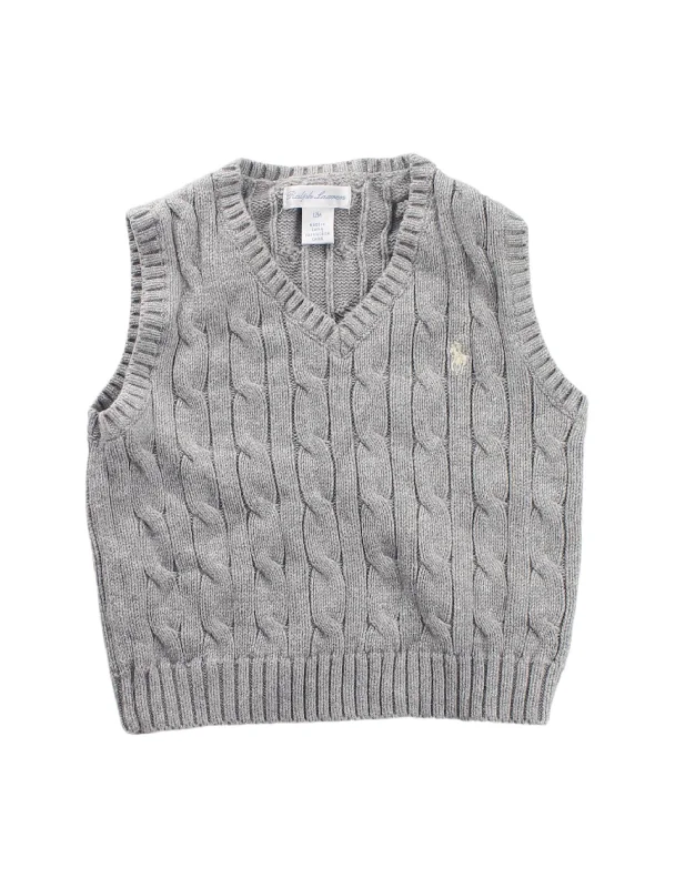 Men's Sweaters with Elastic WaistbandsRalph Lauren Sweater Vest 6-12M