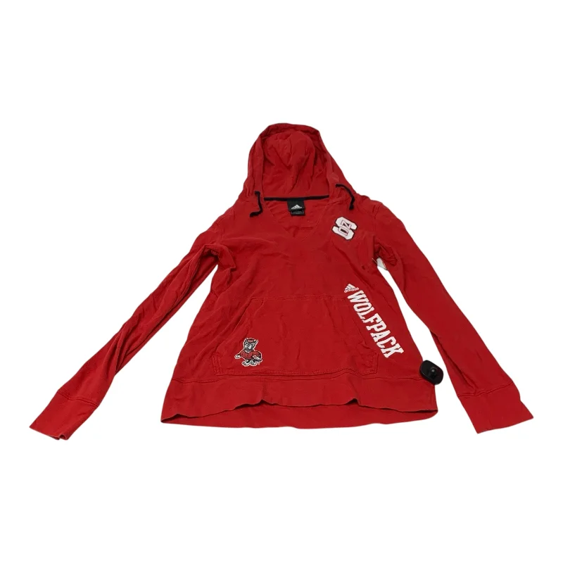 Men's Hoodies with LogoAthletic Sweatshirt Hoodie By Adidas In Red, Size: M