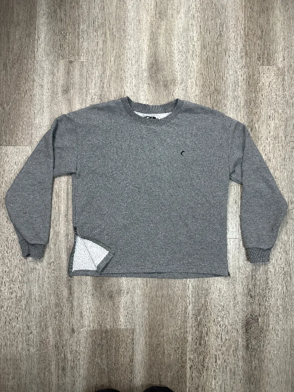 Men's Hoodies for Ice FishingAthletic Sweatshirt Crewneck By Zyia In Grey, Size: M