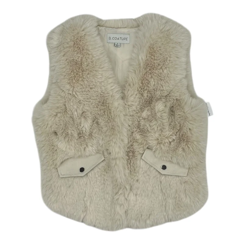 Men's Coats with Down InsulationVest Faux Fur & Sherpa By Clothes Mentor In Cream, Size:S Men's Coats with Down InsulationVest Faux Fur & Sherpa By Clothes Mentor In Cream, Size:S
