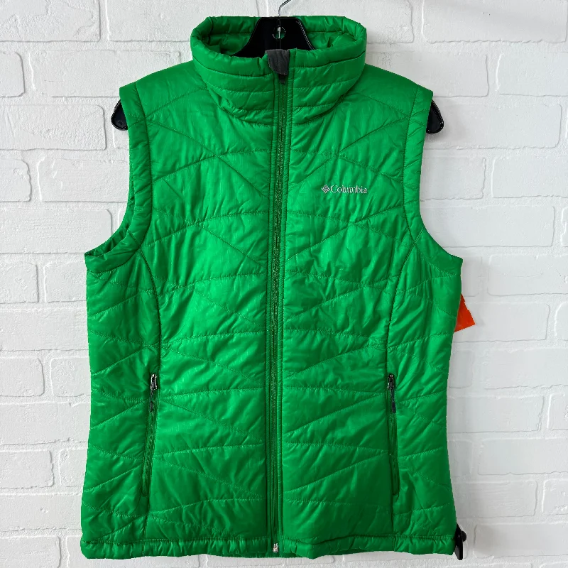 Men's Coats for Rainy WeatherVest Puffer & Quilted By Columbia In Green, Size: L