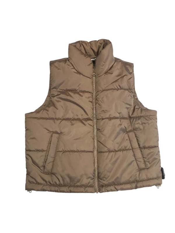 Men's Coats with Quilted LiningVest Puffer & Quilted By Zella In Brown, Size:M