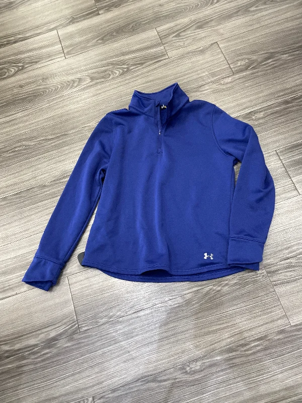 Comfortable Men's Fleece HoodiesSweatshirt Collar By Under Armour In Purple, Size: L Comfortable Men's Fleece HoodiesSweatshirt Collar By Under Armour In Purple, Size: L