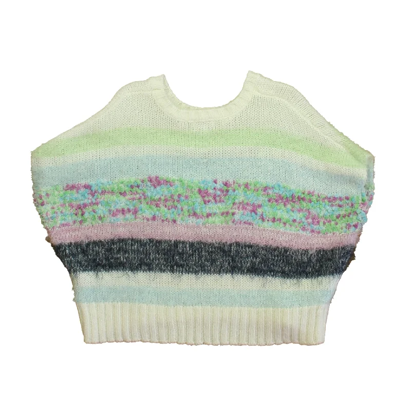 Men's Sweaters with Built-In ScarvesSplendid Girls Ivory | Blue | Purple Sweater
