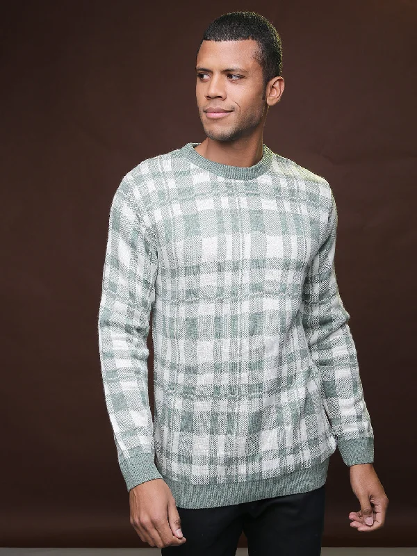 Layered Men's Vest SweatersCampus Sutra Men Stylish Checks Casual Sweaters