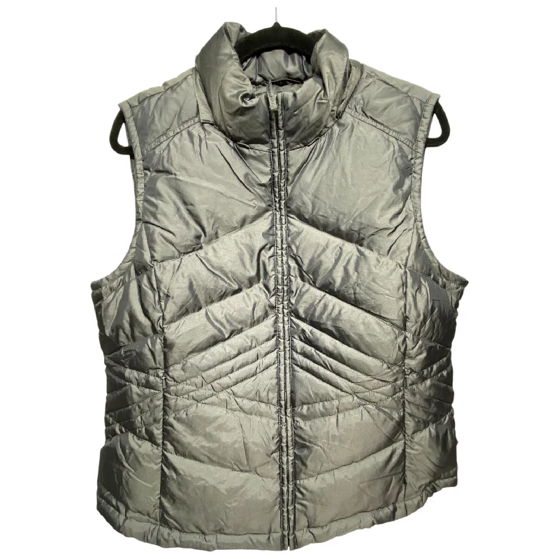 Men's Coats with Embroidered DetailsVest Puffer & Quilted By Loft In Grey, Size: L