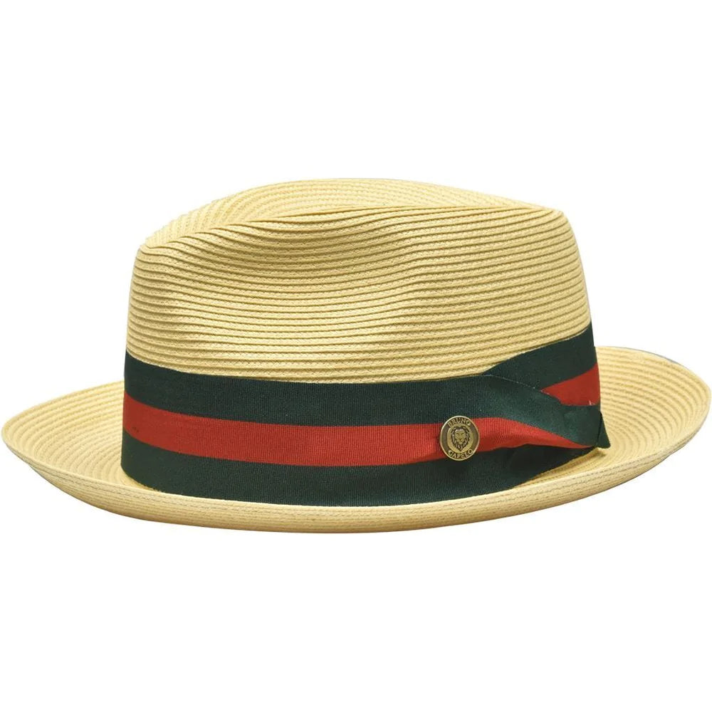 Wide-Brimmed Sun HatsBruno Capelo Tan Beige Men's Casual dress straw hats