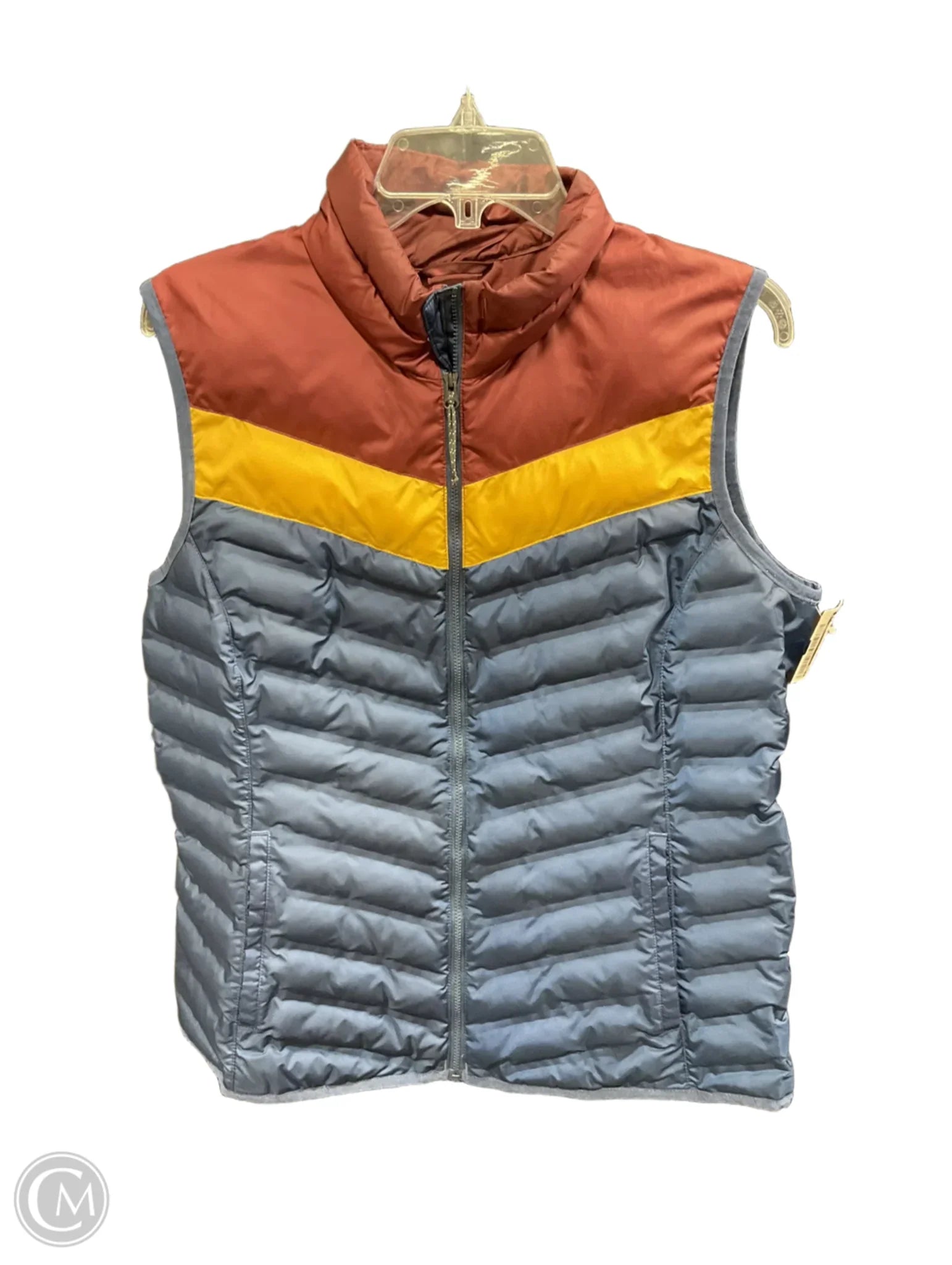 Best Men's Leather CoatsVest Puffer & Quilted By Cmb In Navy, Size: L