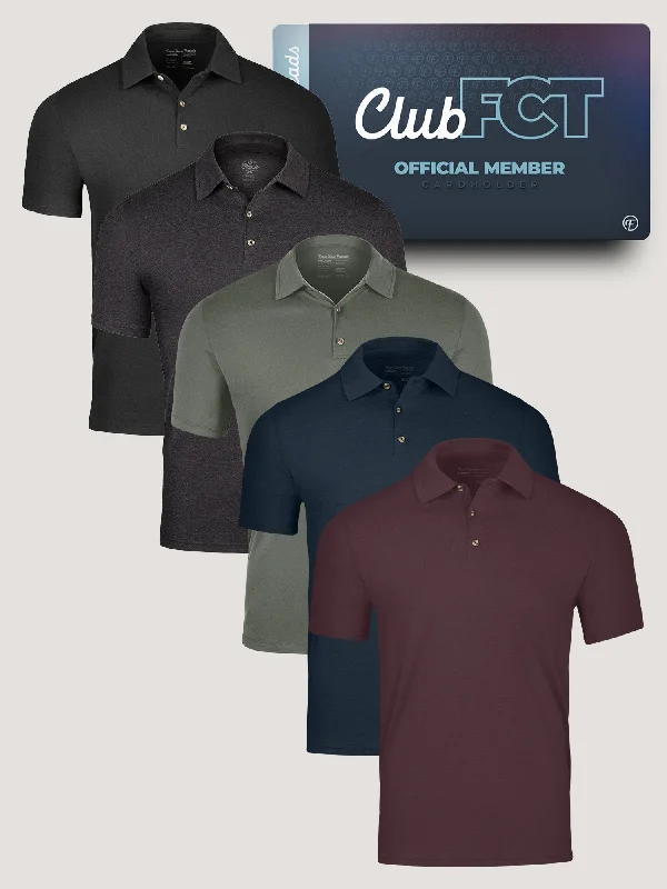 Men's Shirts for HuntingWinter Essentials Polo Member 5-Pack