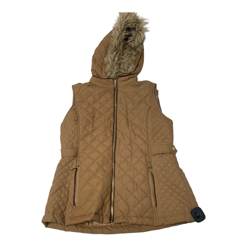 Affordable Men's Winter CoatsVest Puffer & Quilted By Cesttoi In Tan, Size: L