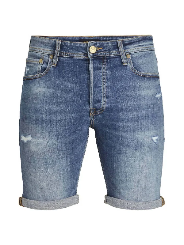 Patterned and Solid Men's Bermuda ShortsMen's Slim Fit Shorts In Denim