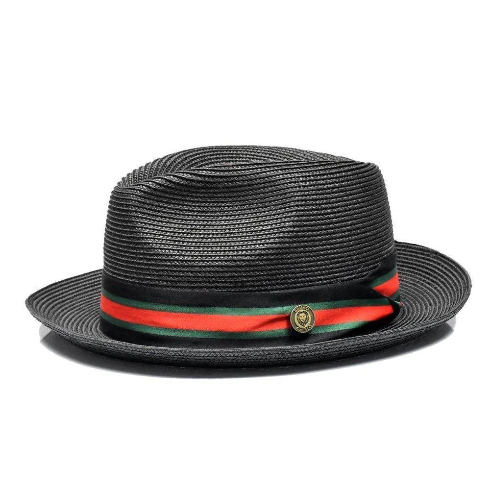 Warm Woolen HatsMen's Black Fashion Design Dress Casual Summer Hats by Bruno Capelo