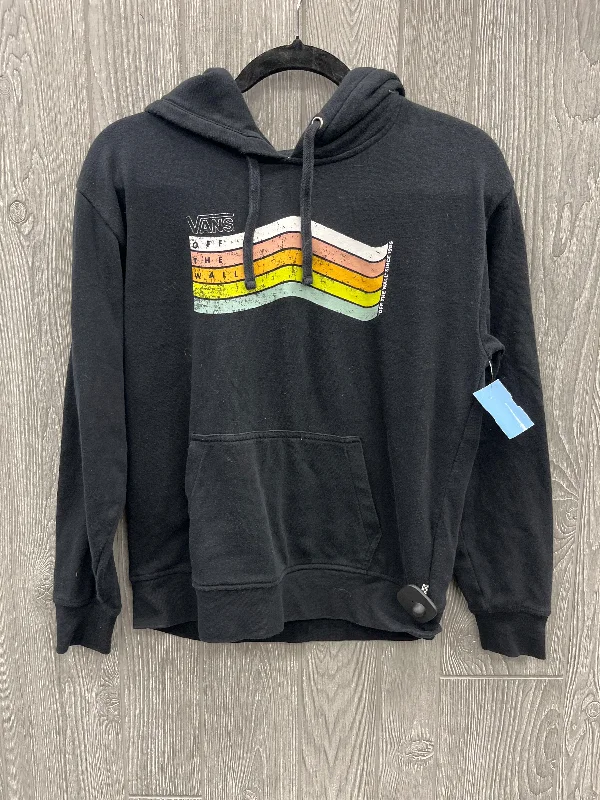 Men's Hoodies with Pass-Through PocketsSweatshirt Hoodie By Vans In Black, Size: Xs
