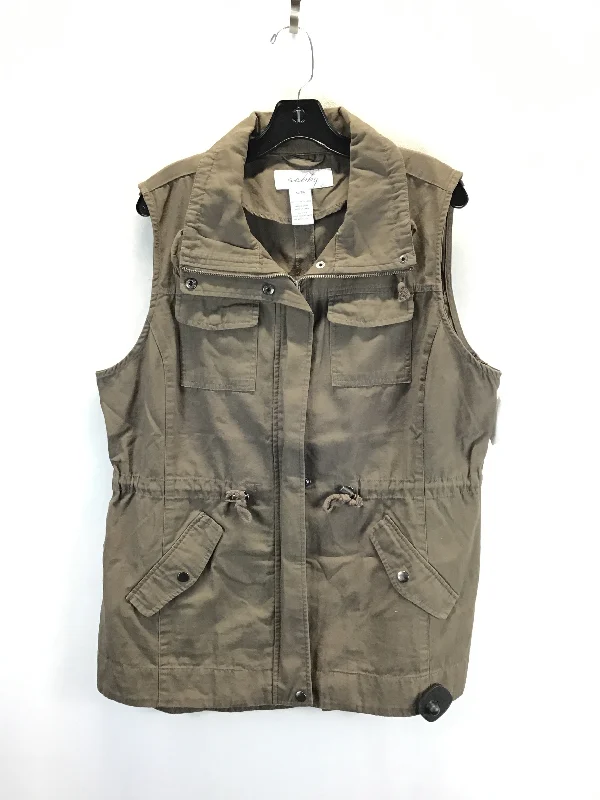 Men's Coats for Dressy OccasionsVest Other By Sebby In Brown Denim, Size: Xl