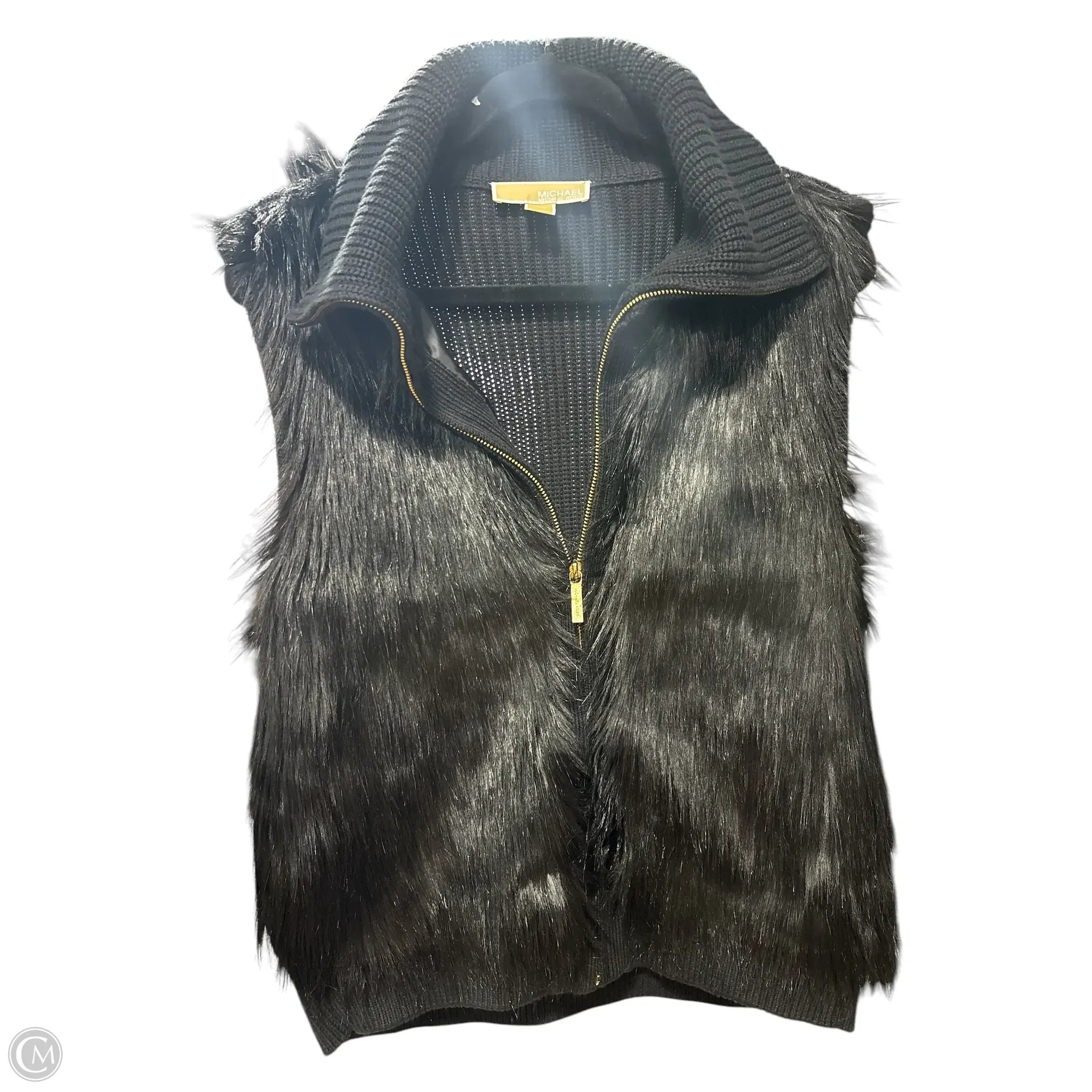 Comfortable Men's ParkasVest Faux Fur & Sherpa By Michael By Michael Kors In Black, Size: L