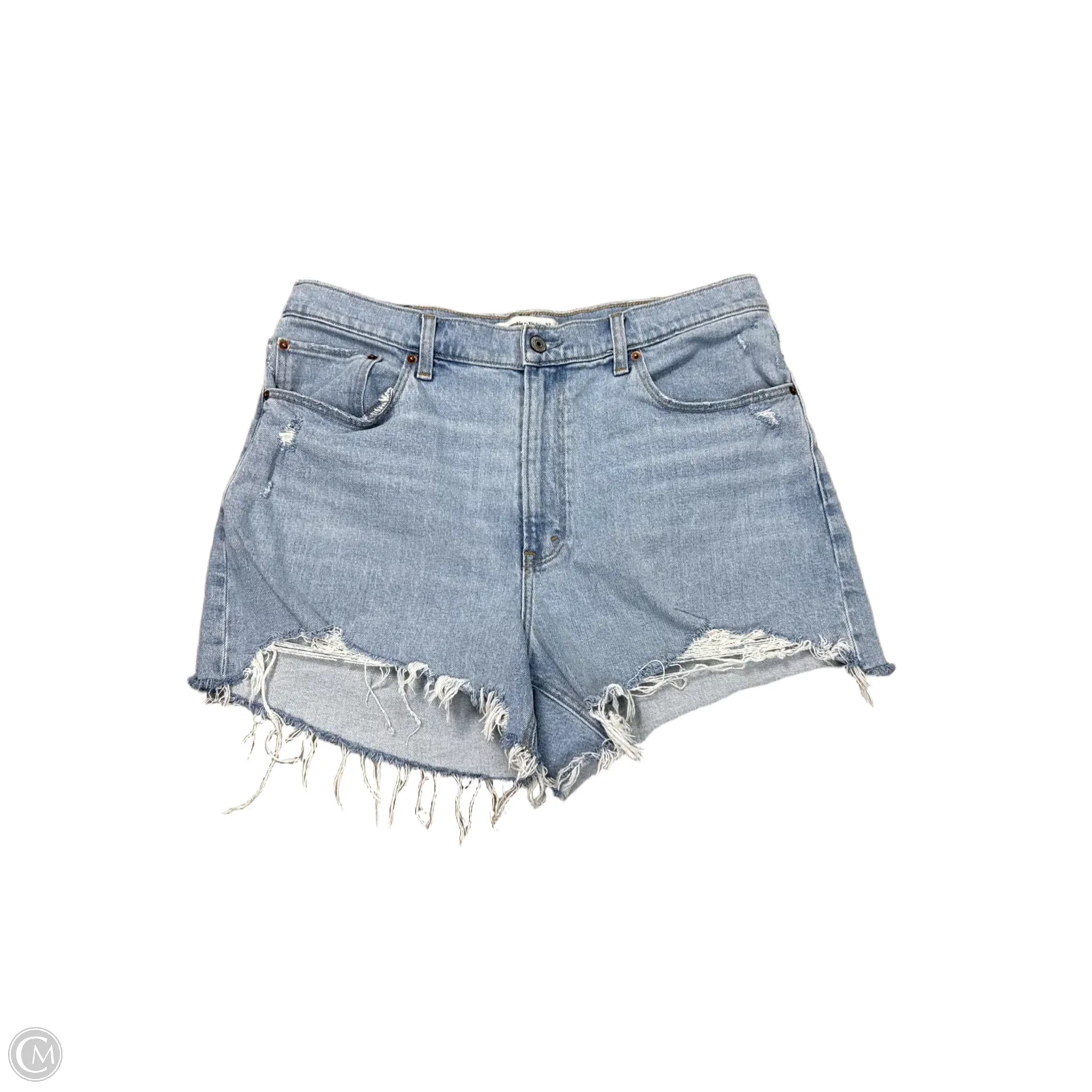Athletic-Cut Men's Workout ShortsShorts By Abercrombie And Fitch In Blue Denim, Size: Xl Athletic-Cut Men's Workout ShortsShorts By Abercrombie And Fitch In Blue Denim, Size: Xl