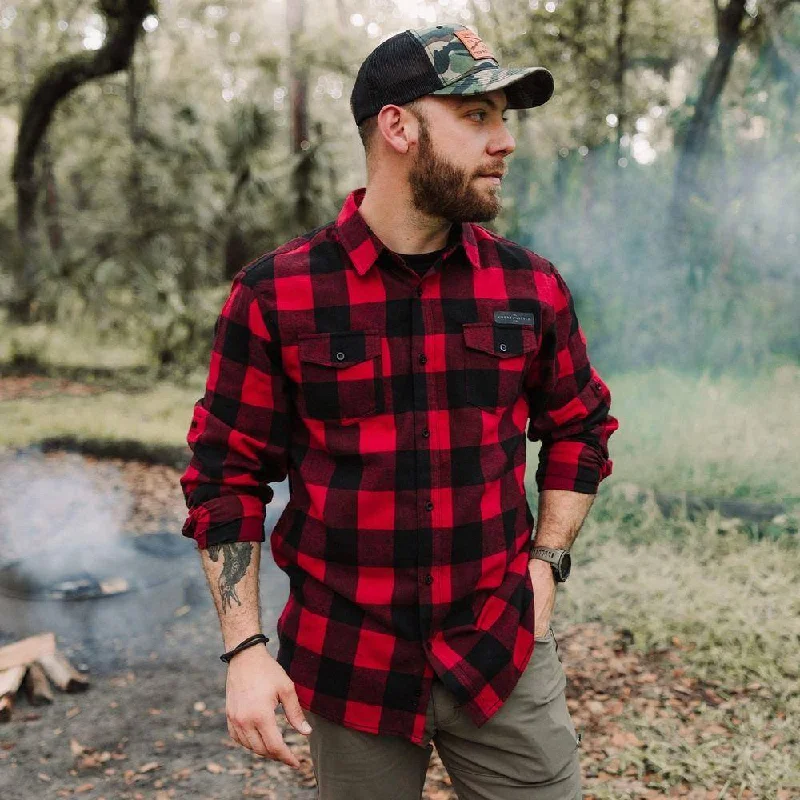 Men's Short-Sleeved ShirtsMen's Plaid Flannel - Buffalo