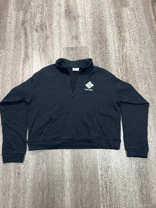 Men's Hoodies with Vintage StyleAthletic Sweatshirt Collar By Columbia In Black, Size: L Men's Hoodies with Vintage StyleAthletic Sweatshirt Collar By Columbia In Black, Size: L