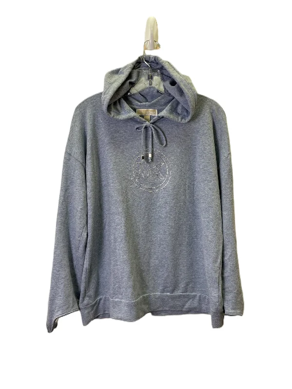 Men's Hoodies with Button-Down PocketsSweatshirt Hoodie By Michael By Michael Kors In Blue, Size: M
