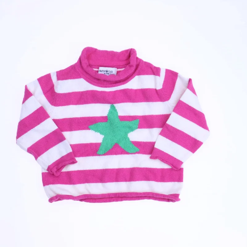 Men's Sweaters with Pleated DesignsBambino Girls Pink Sweater