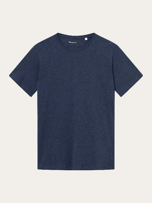 Men's Shirts with Adjustable HemlinesRegular fit Basic tee - Insigna Blue melange