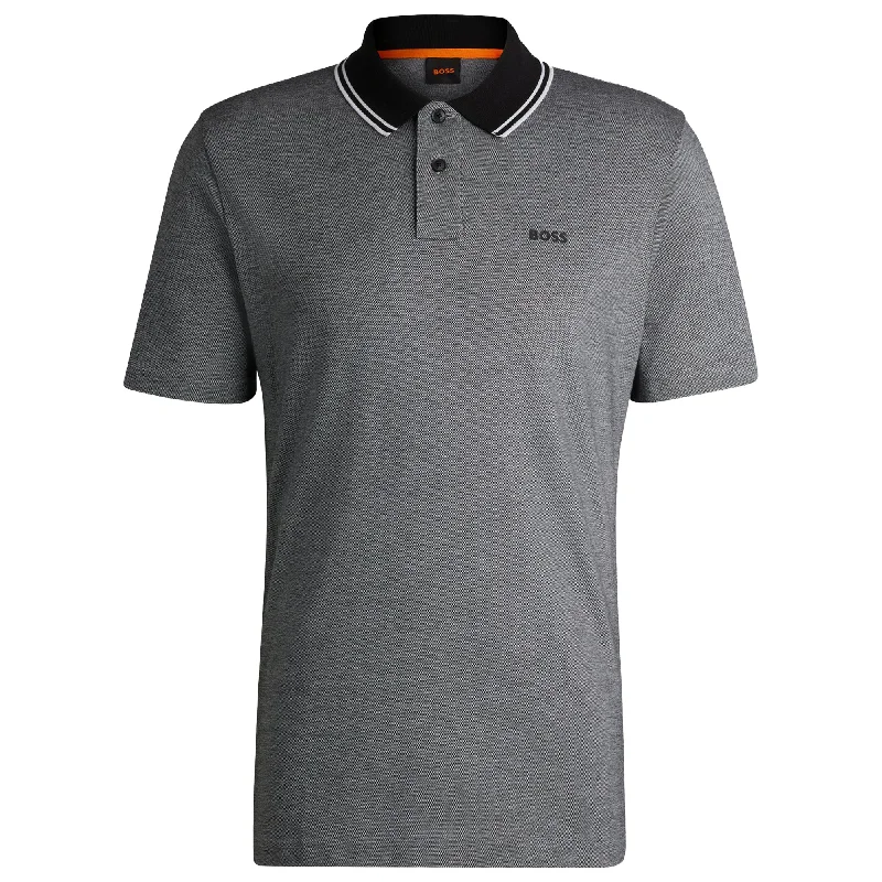 Men's Long-Sleeved ShirtsBoss PeOxford New Polo - Black