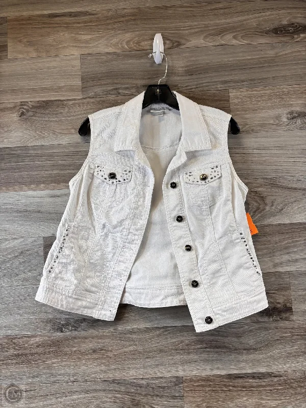 Men's Coats for Everyday WearVest Faux Fur & Sherpa By Dressbarn In White, Size: S