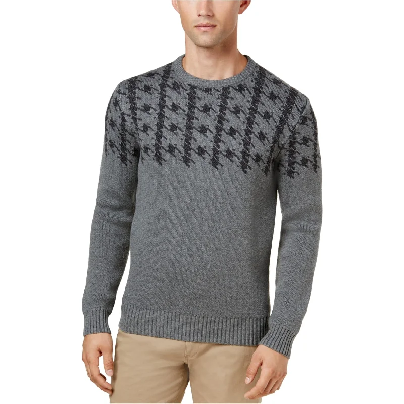 Men's Sweaters with Adjustable HemlinesBen Sherman Mens Houndstooth Knit Sweater