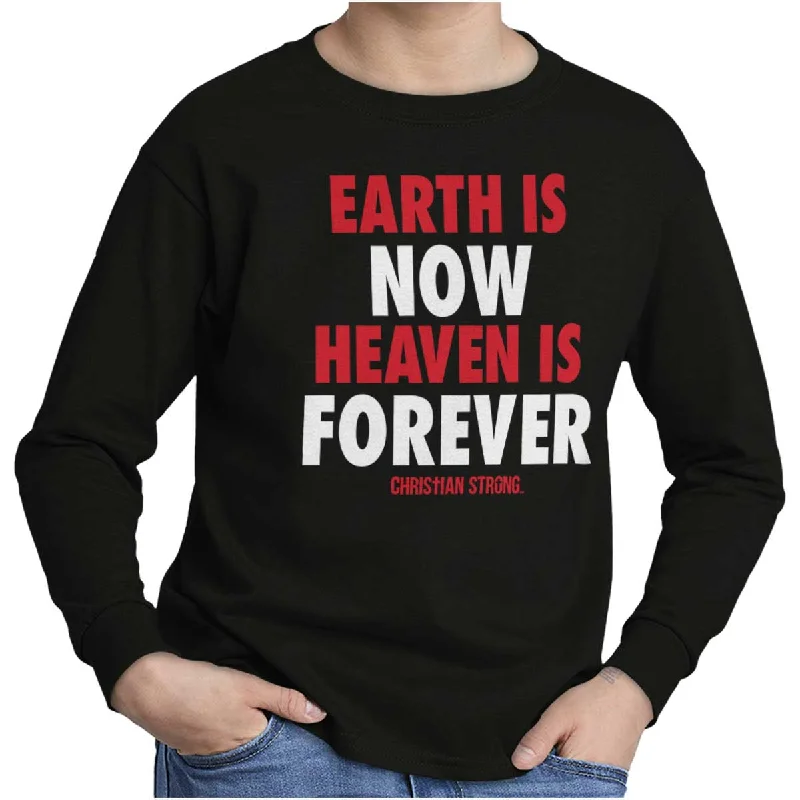 Men's Shirts with Wingtip CollarsHeaven Forever Youth Long Sleeve T-Shirt