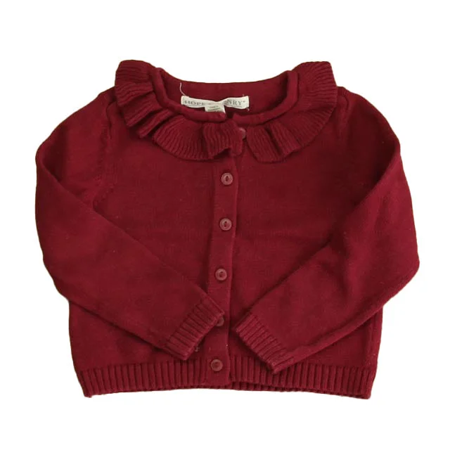 Men's Sweaters with Embroidered DesignsHope & Henry Girls Maroon Cardigan