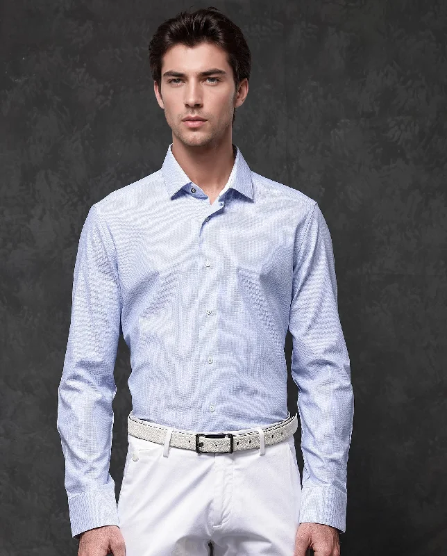 Men's Cowboy Shirts for Western StyleRare Rabbit Mens Astron Pastel Purple Full Sleeve Solid Dobby Shirt