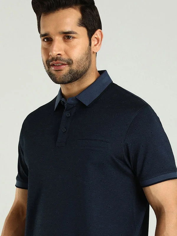 Men's Shirts with Mock NecksMen Printed Polo T-Shirt
