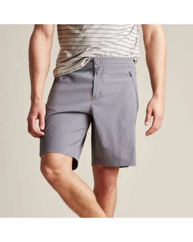 Men's Elastic Waistband ShortsBerkshire Short In Grey