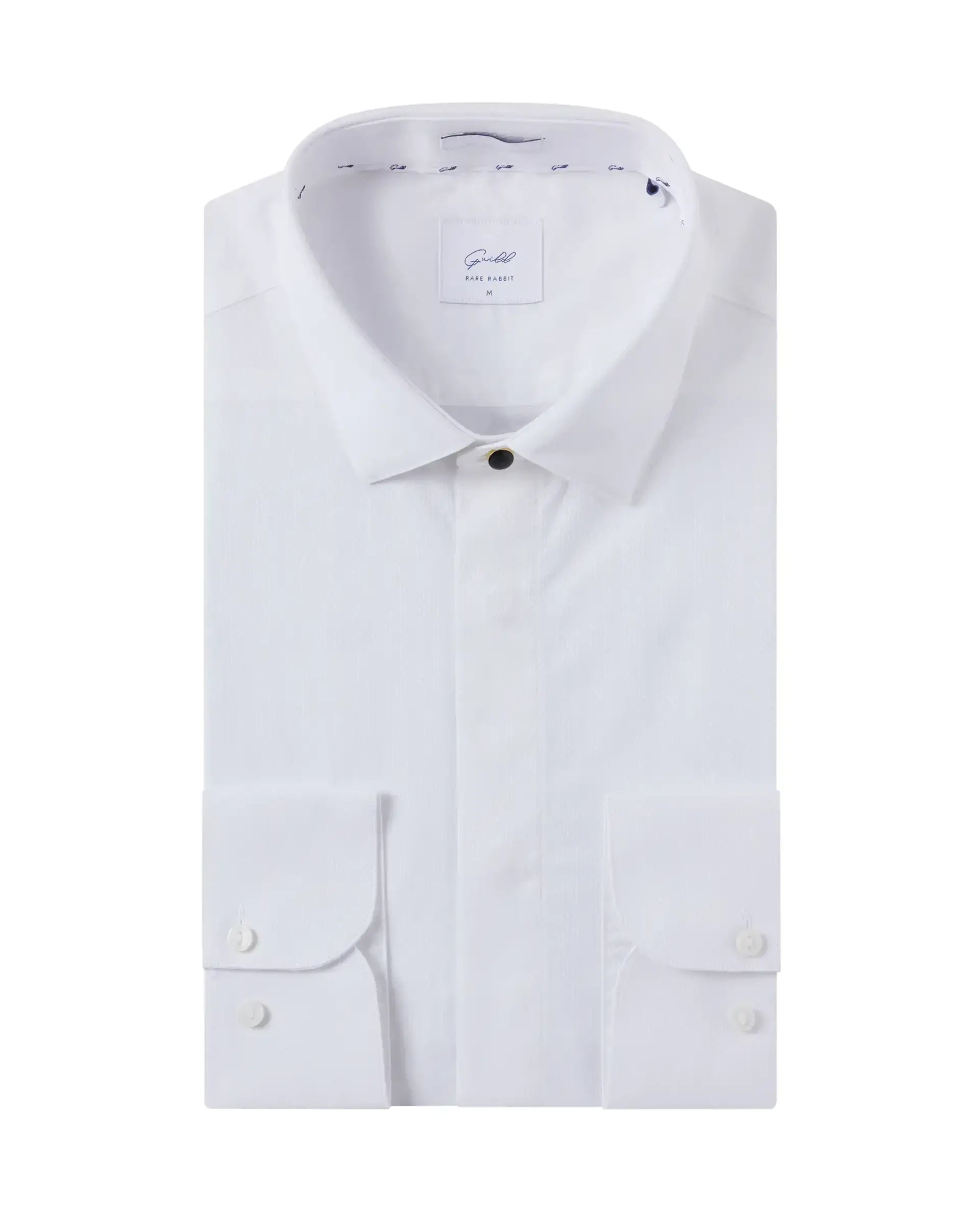 Men's Versatile Dress Shirts for Multiple OccasionsRare Rabbit Mens Erlane White Cotton Dobby Full Sleeve Regular Fit Stripe Textured Formal Shirt Men's Versatile Dress Shirts for Multiple OccasionsRare Rabbit Mens Erlane White Cotton Dobby Full Sleeve Regular Fit Stripe Textured Formal Shirt