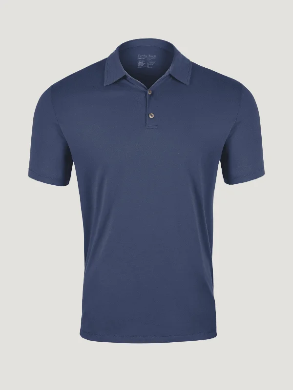 Men's Shirts with Floral PrintsSteel Blue Torrey Polo FINAL SALE